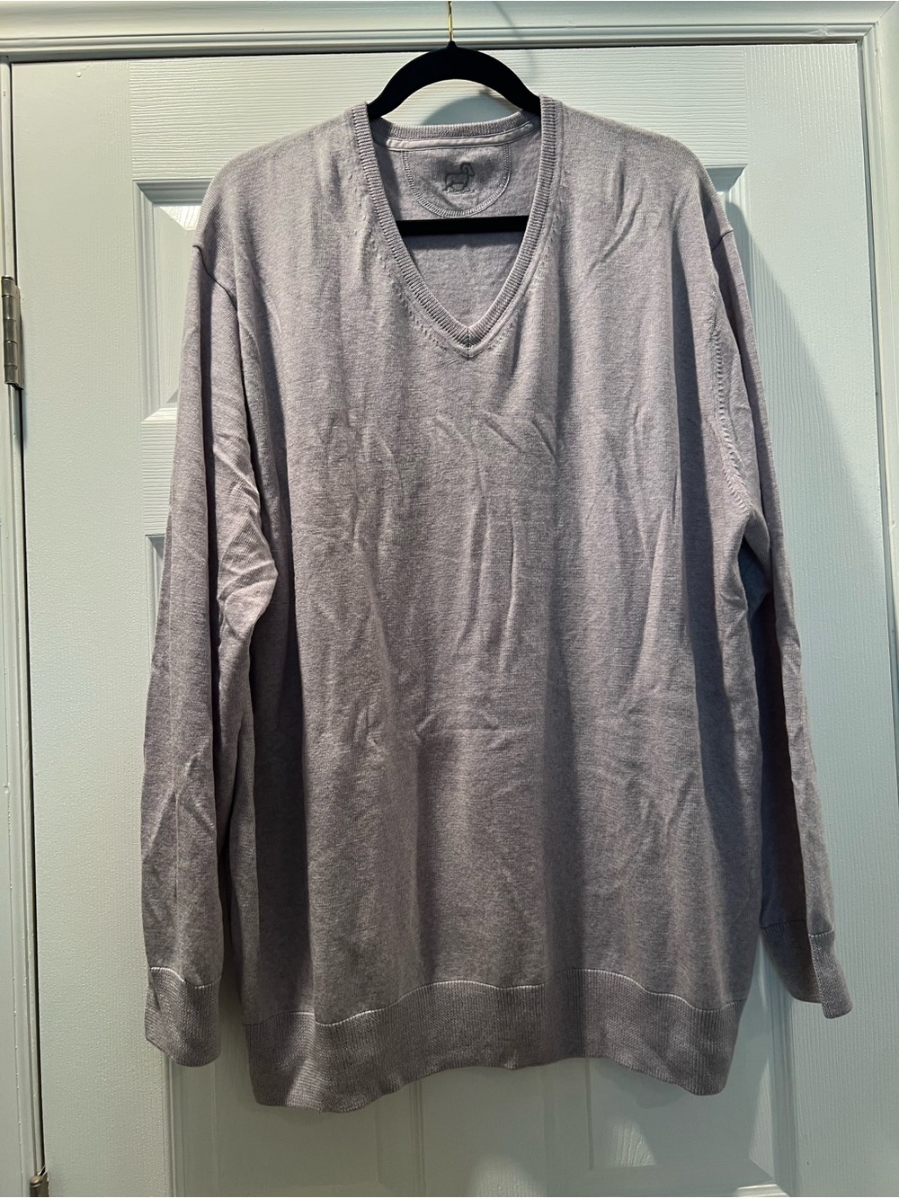 Woolx Men's V-Neck Sweater - Gray